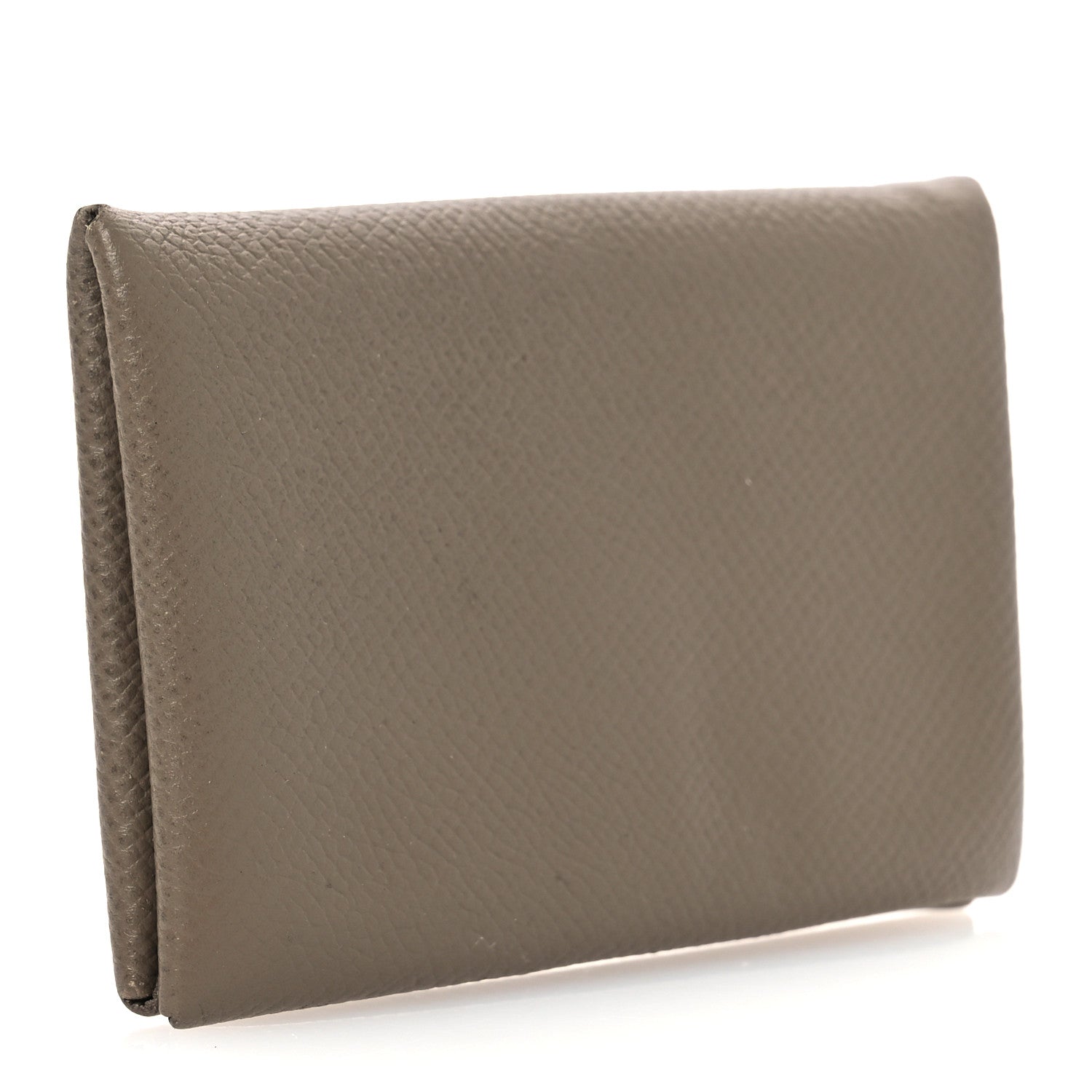 Hermes Epsom Calvi Card Case Etoupe 3 of 11