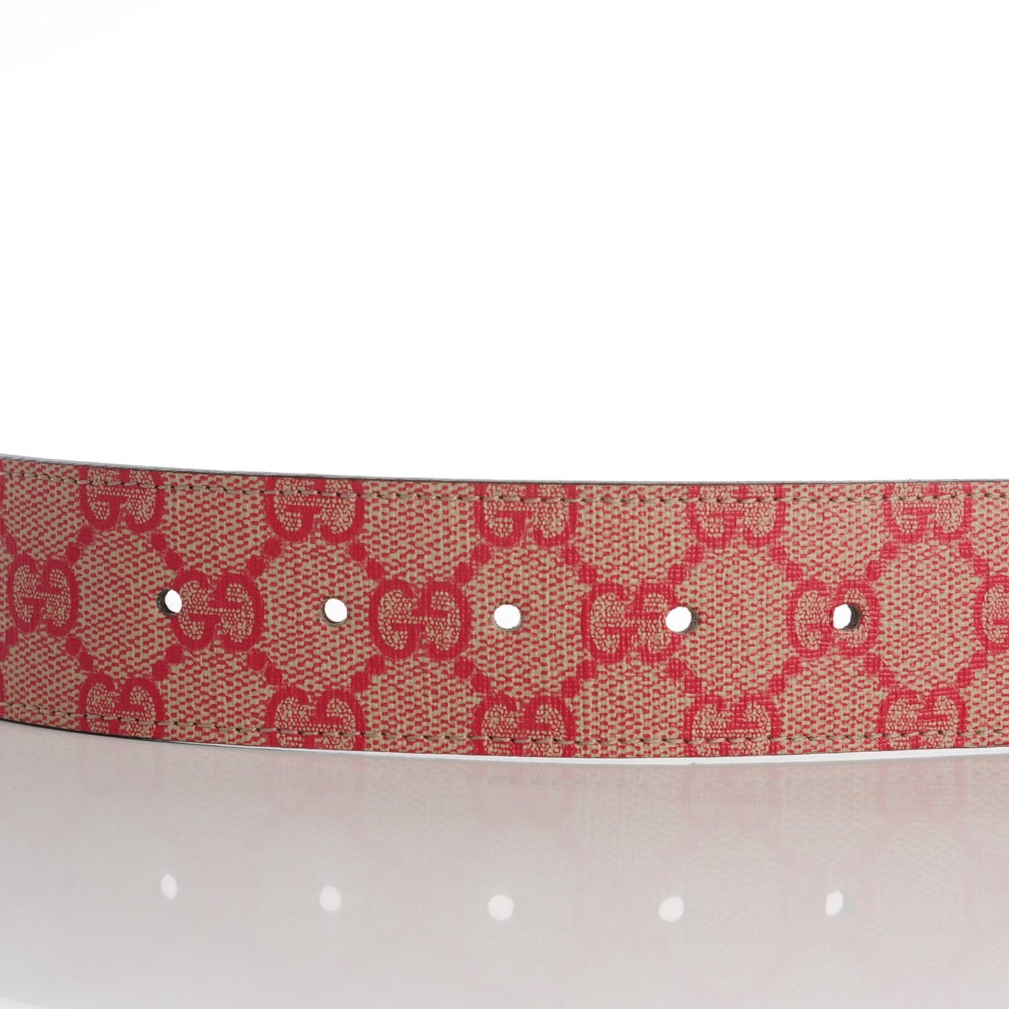 GG Plus Monogram Interlocking G Belt 95 38 Red