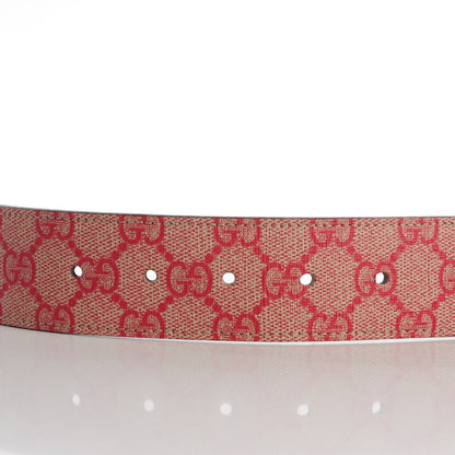Gucci GG Plus Monogram Interlocking G Belt 95 38 Red 5 of 7