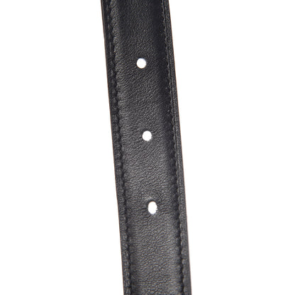 Hermes Swift Epsom 24mm Mini Constance H Belt 85 Black Etoupe 4 of 7