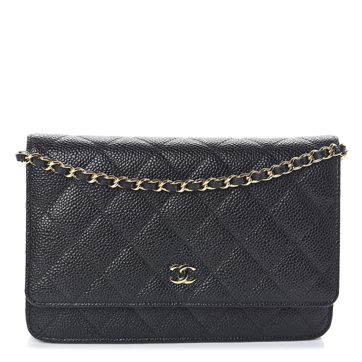 Chanel Caviar Quilted Wallet On Chain WOC Black 1 of 11