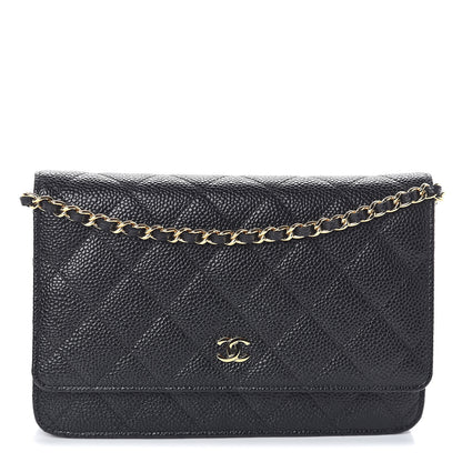 Chanel Caviar Quilted Wallet On Chain WOC Black 1 of 11