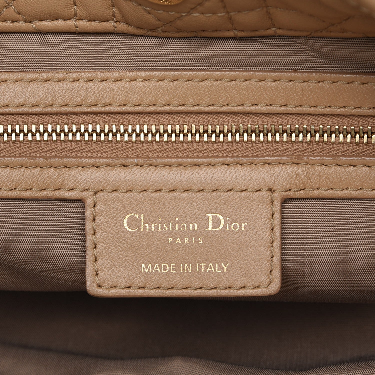 Christian Dior Lambskin Cannage Large Dior Soft Shopping Tote Beige 6 of 10