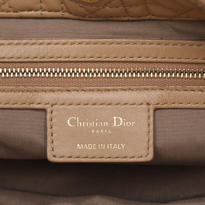 Christian Dior Lambskin Cannage Large Dior Soft Shopping Tote Beige 6 of 10