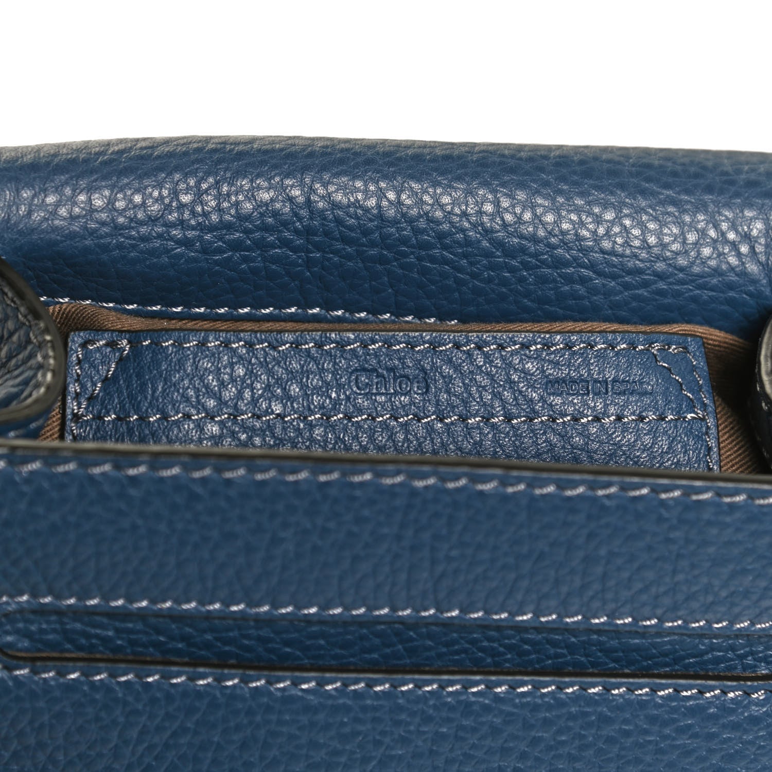 Chloe Calfskin Mini Marcie Round Crossbody Bag Royal Navy 6 of 11