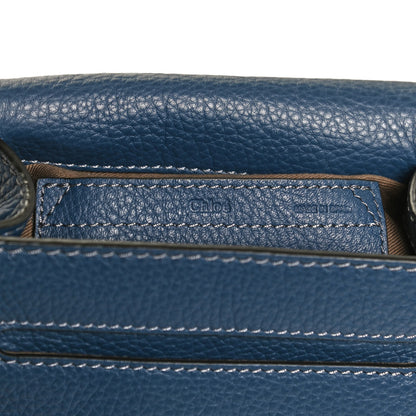 Chloe Calfskin Mini Marcie Round Crossbody Bag Royal Navy 6 of 11