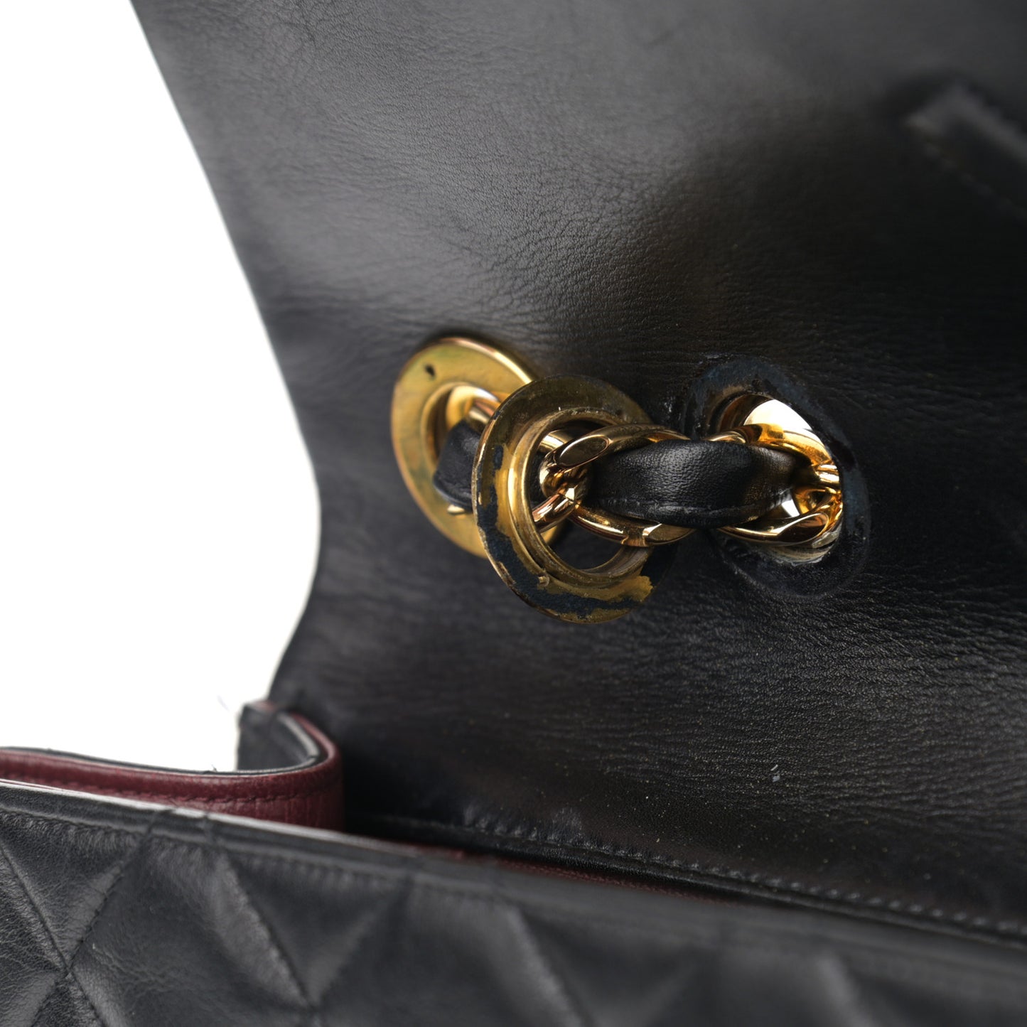 Lambskin Quilted XL Jumbo Single Flap Black