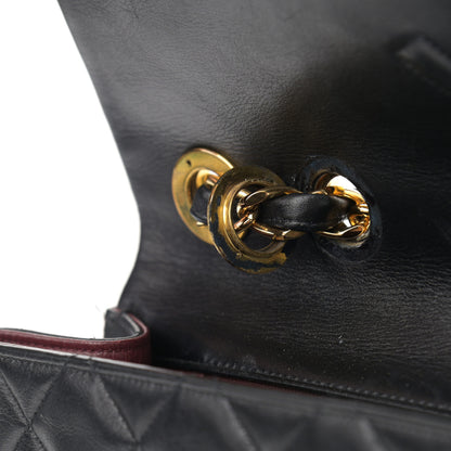 Chanel Lambskin Quilted XL Jumbo Single Flap Black 13 of 20