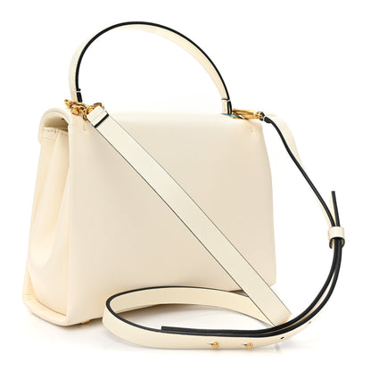Valentino Garavani Nappa Small One Stud Top Handle Bag Ivory 3 of 9