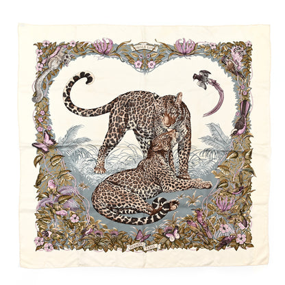 Hermes Silk Jungle Love Forever Scarf 90 1 of 8