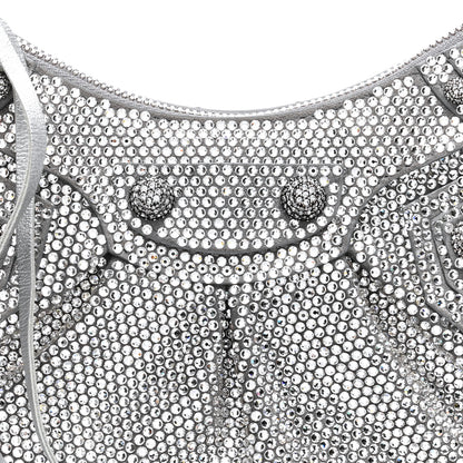Balenciaga Rhinestone Encrusted Le Cagole Shoulder Bag XS Silver 8 of 10