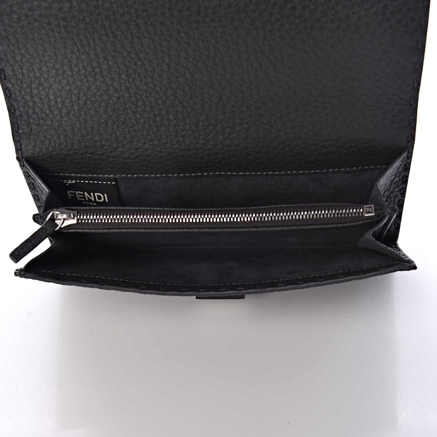 Cuoio Romano Selleria Peekaboo Continental Wallet Asfalto