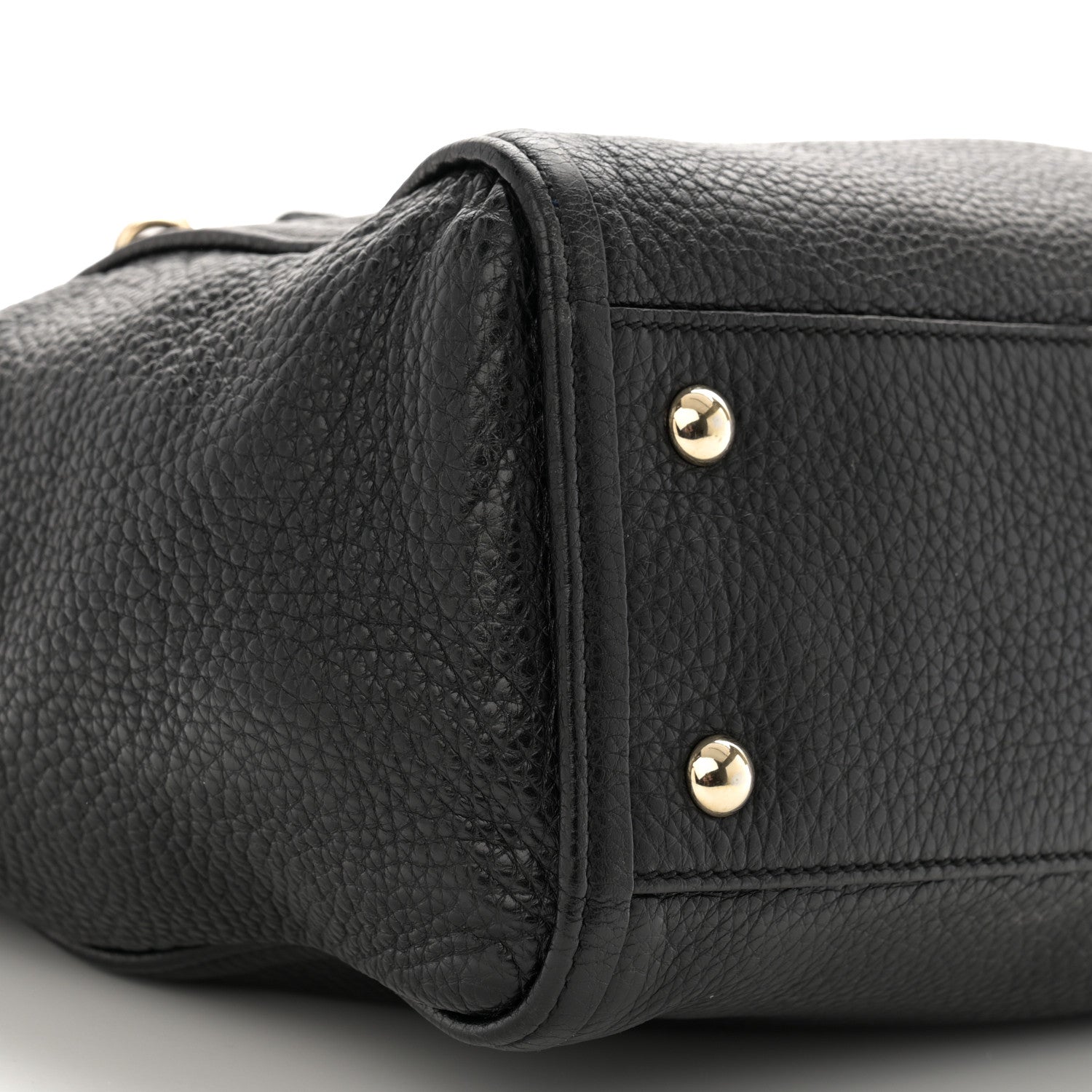Gucci Pebbled Calfskin Small Soho Shoulder Bag Black 9 of 10