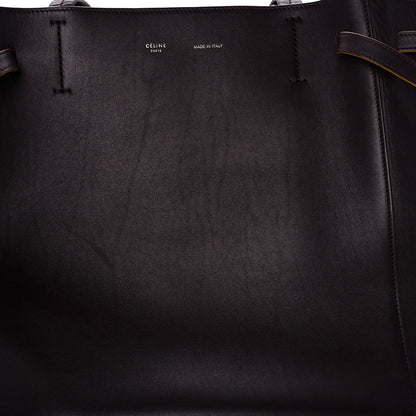 Celine Smooth Calfskin Small Tassel Cabas Phantom Burgundy 12 of 18
