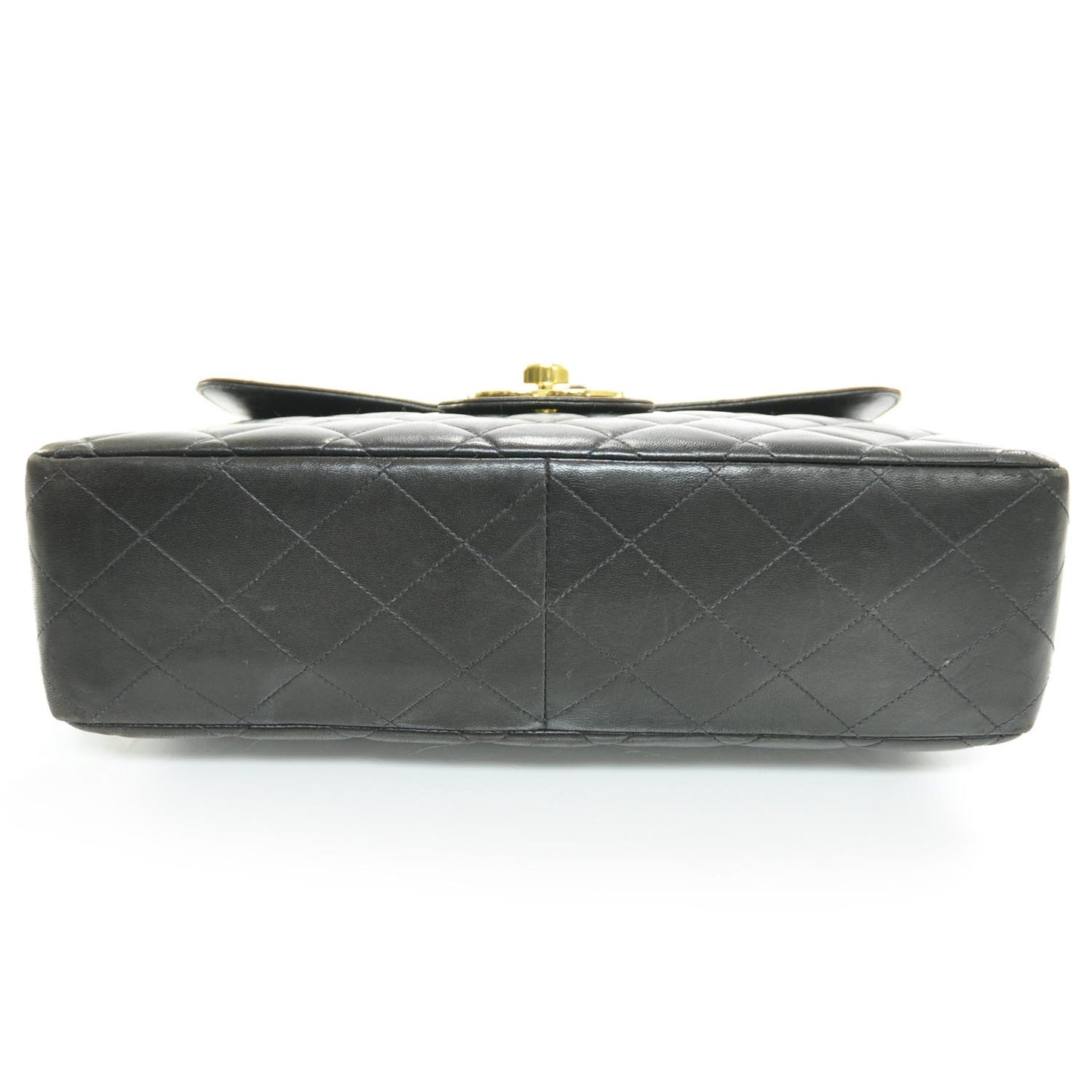 Lambskin Jumbo Flap Black GHW