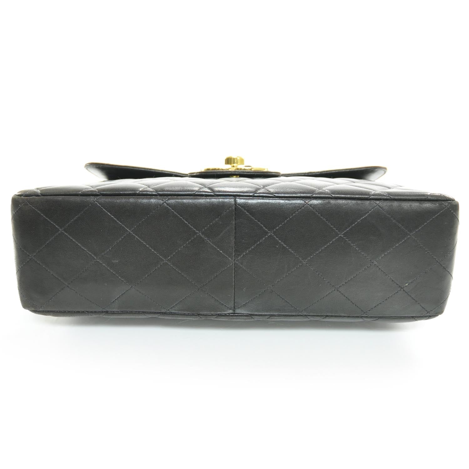 Chanel Lambskin Jumbo Flap Black GHW 4 of 10