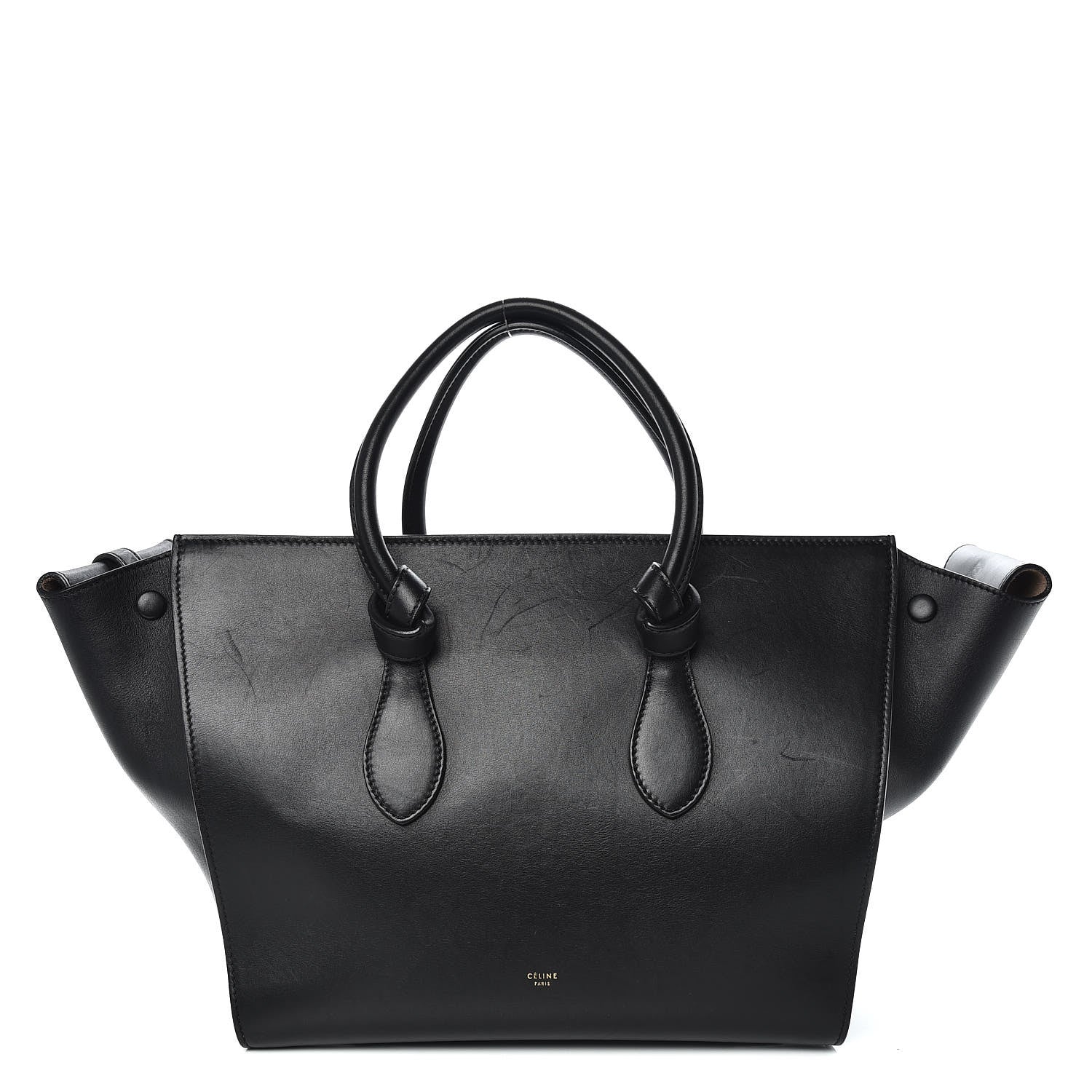 Celine Smooth Calfskin Small Tie Knot Tote Black 3 of 16