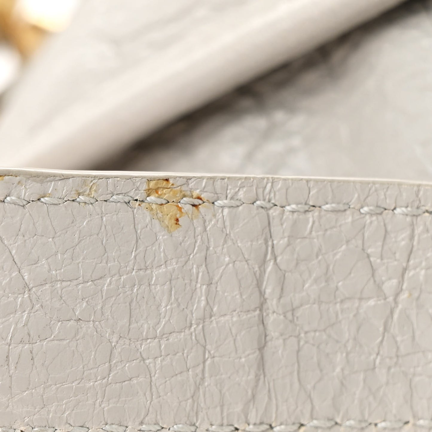 Agneau Classic Gold Hardware S City Gris Nuage