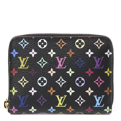 Louis Vuitton Monogram Multicolor Zippy Coin Purse Black Grenade 1 of 6