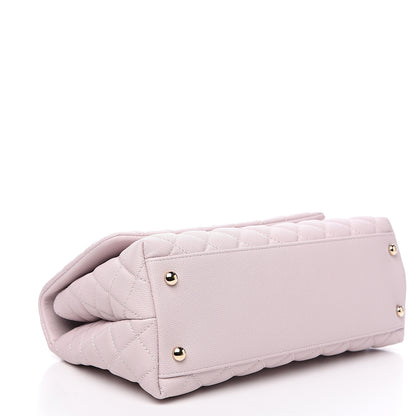 Chanel Caviar Quilted Small Coco Handle Flap Lilas Lilac 3 of 9