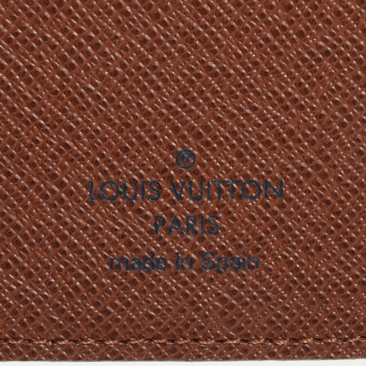 Monogram Pocket Agenda Cover