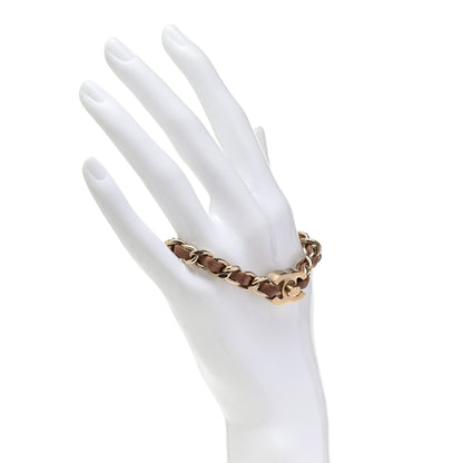 Chanel Lambskin CC Turnlock Chain Bracelet Beige 2 of 5