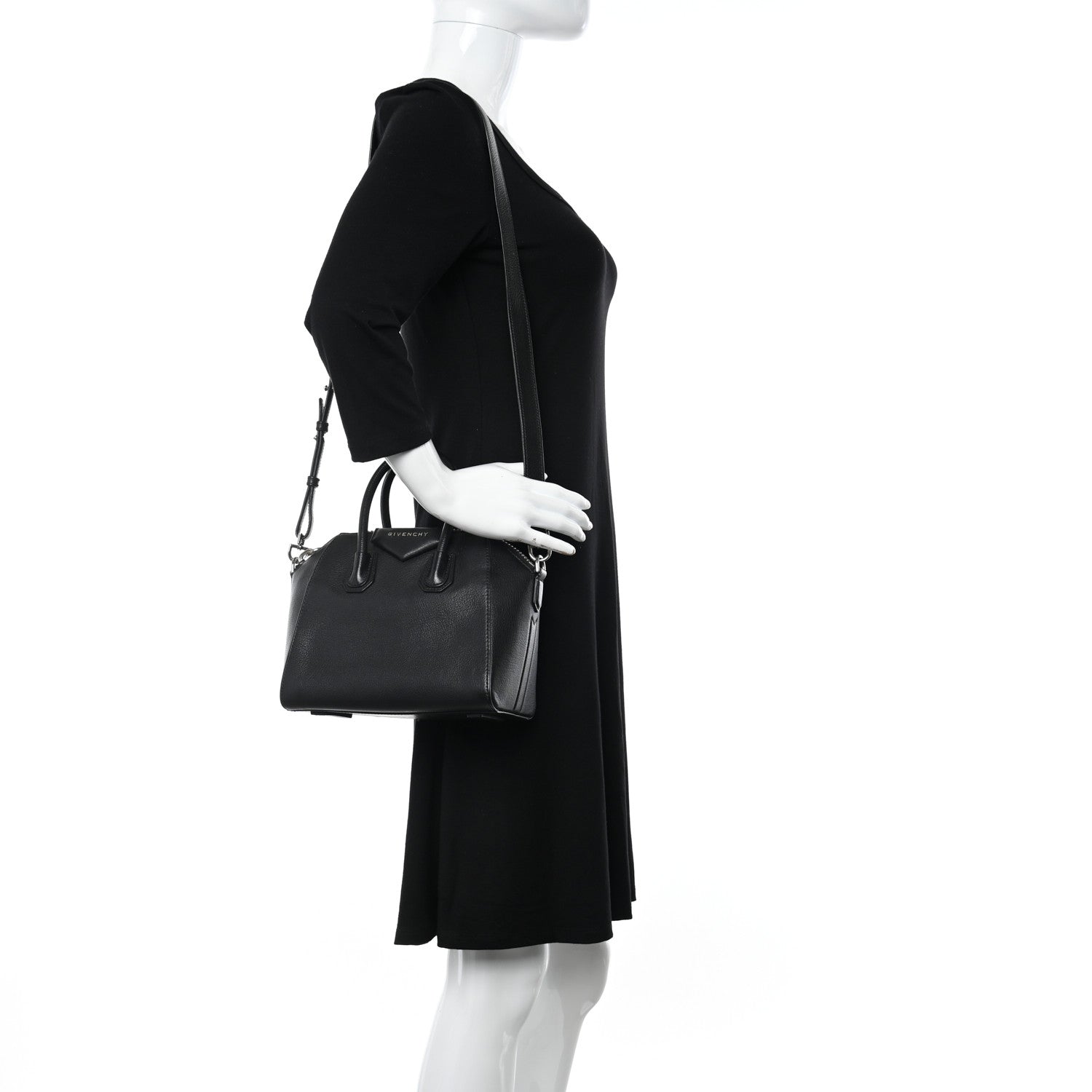 Givenchy Sugar Goatskin Mini Antigona Black 2 of 10