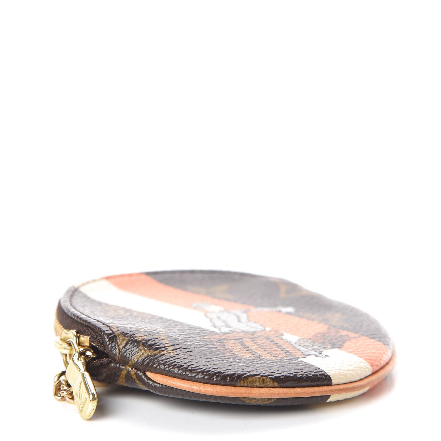 Monogram Groom Round Coin Purse