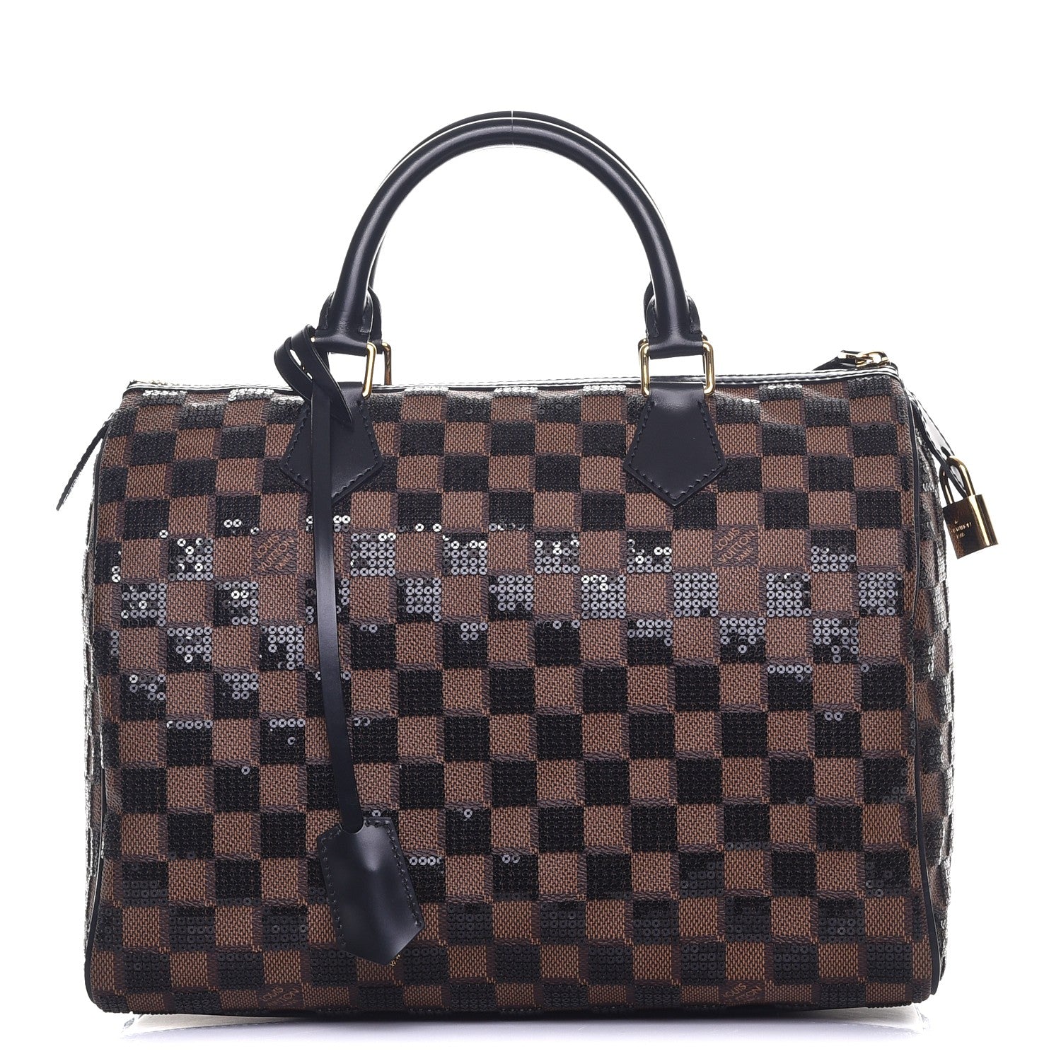 Louis Vuitton Damier Paillettes Speedy 30 Black 1 of 9