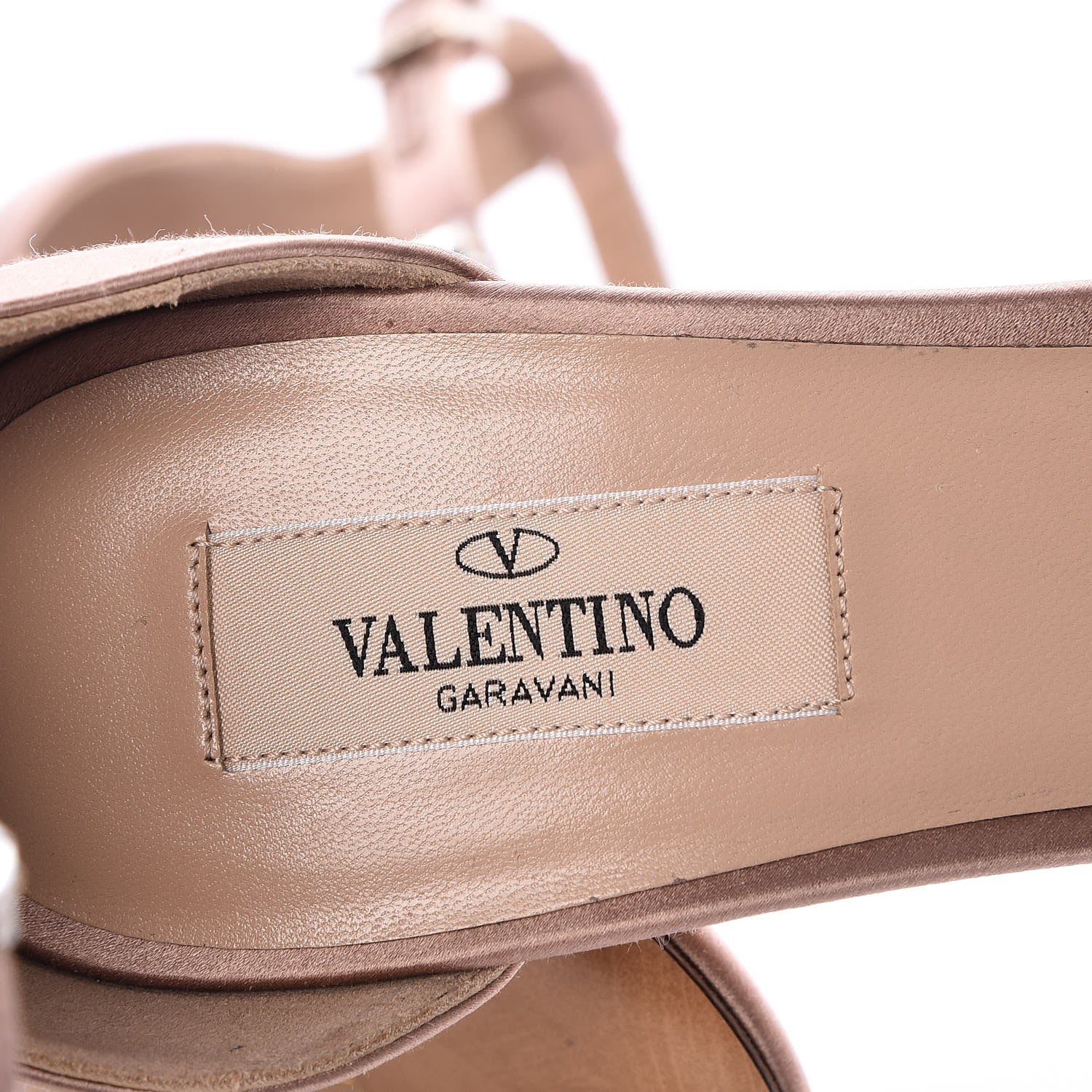 Valentino Garavani Satin Rockstud Glam Ankle Strap 105mm Sandals 40 Poudre 7 of 7