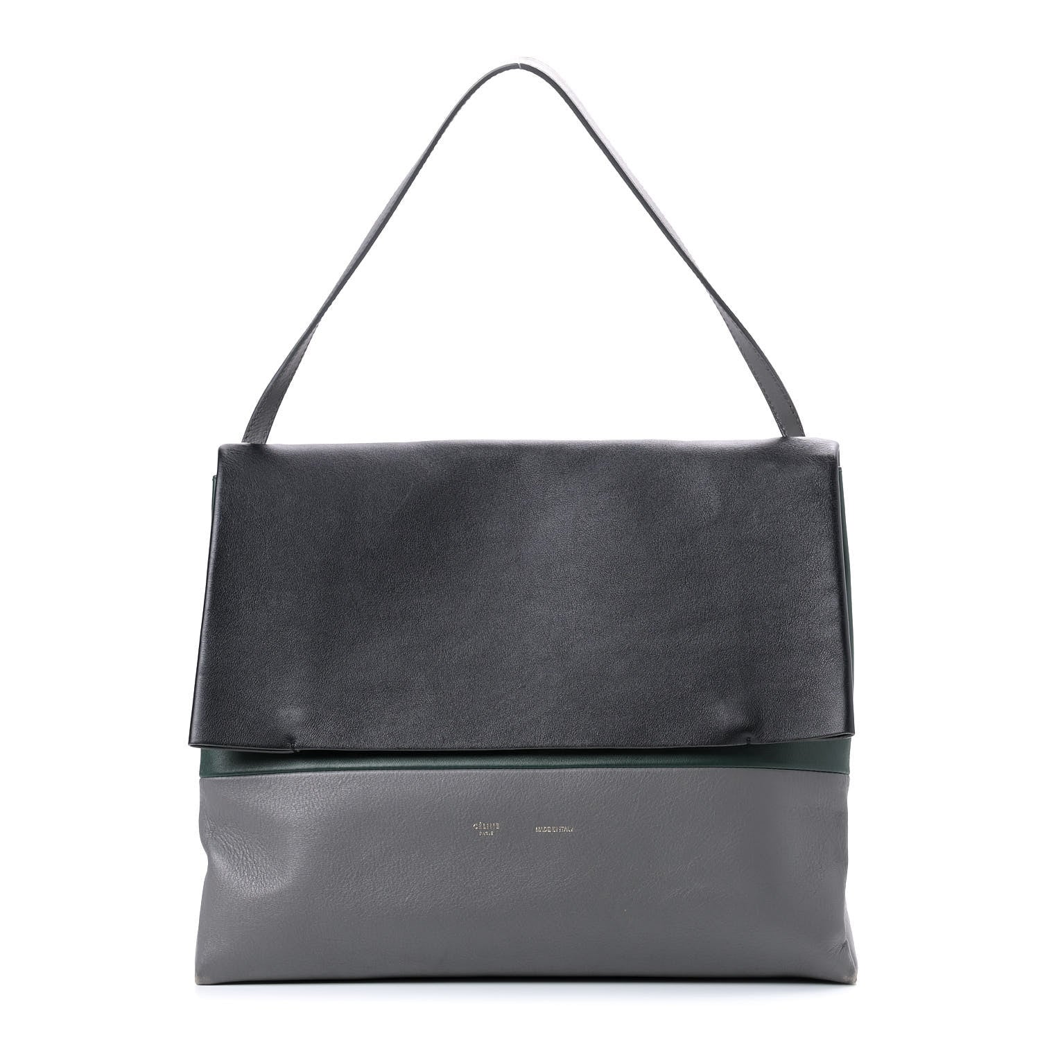 Celine Calfskin All Soft Shoulder Bag Black 1 of 9