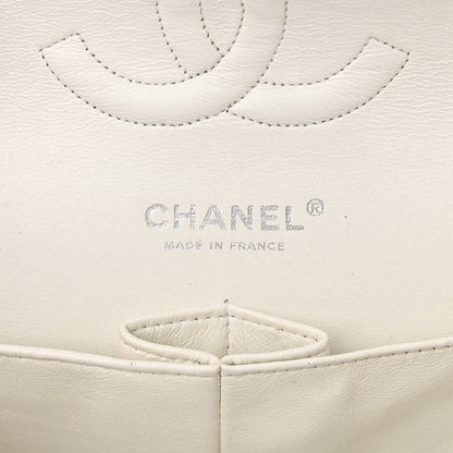 Chanel Caviar Quilted Medium Double Flap Bijoux Chain White 4 of 26