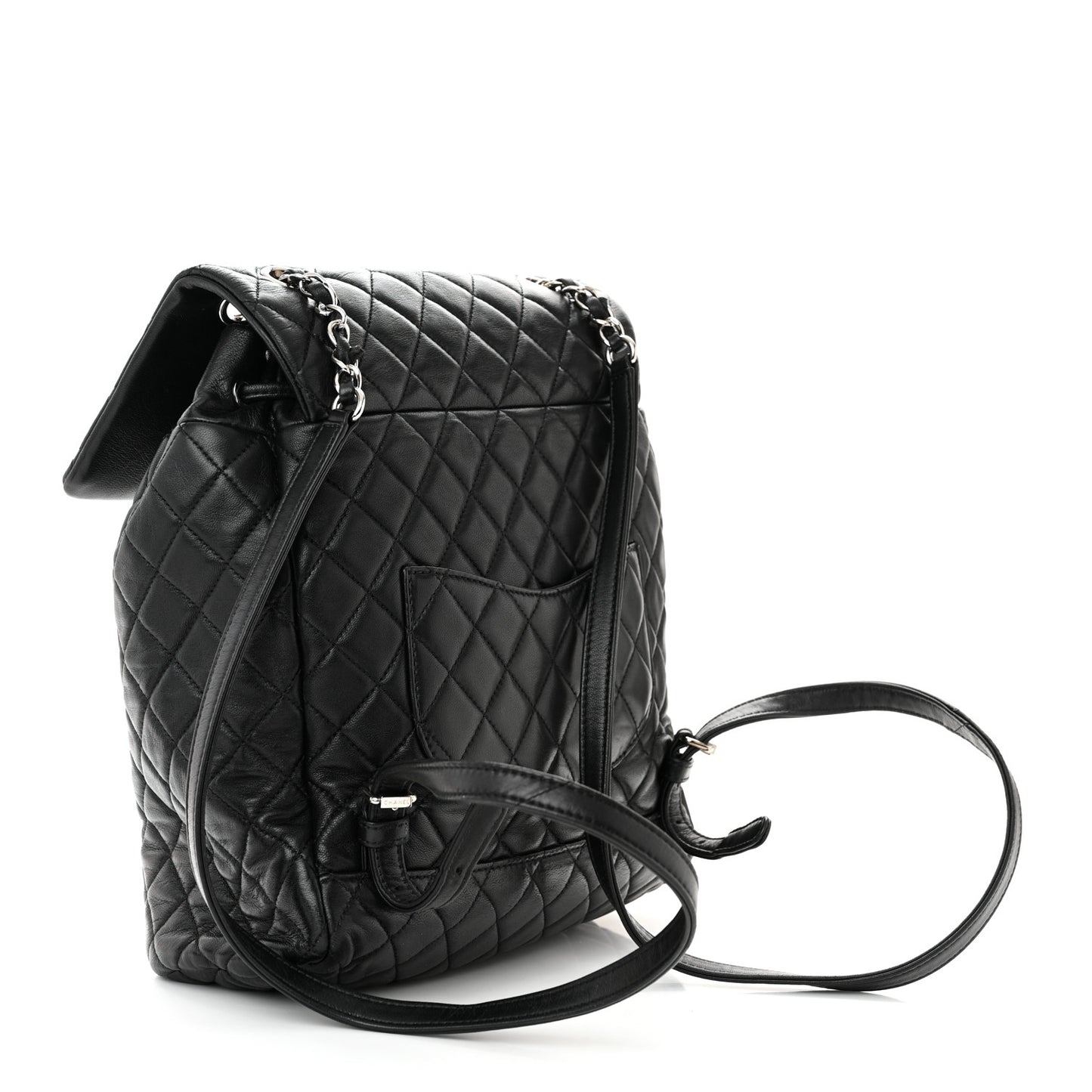 Lambskin Quilted Large Urban Spirit Backpack Black