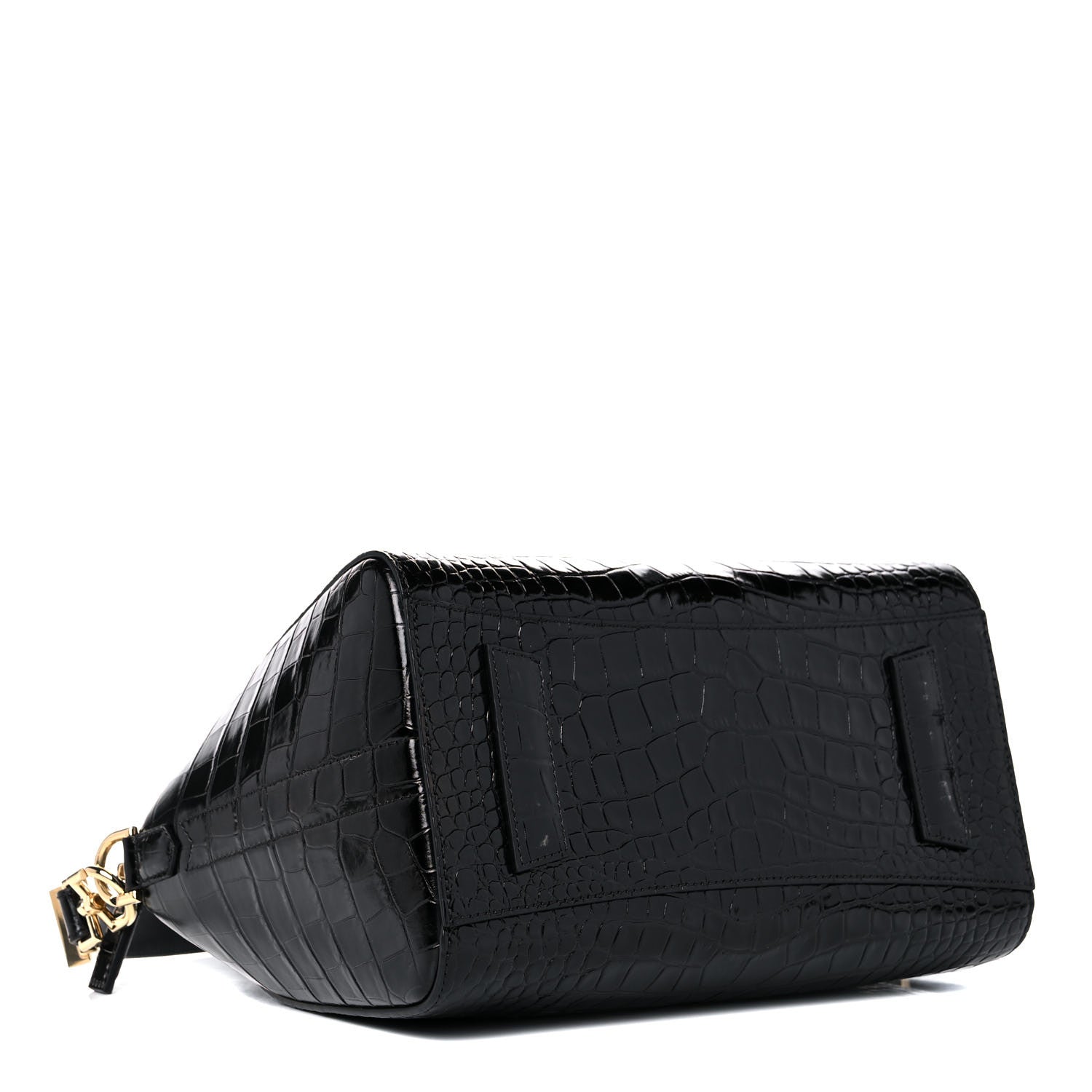 Givenchy Calfskin Crocodile Embossed Small Antigona Black 4 of 15