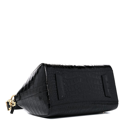 Givenchy Calfskin Crocodile Embossed Small Antigona Black 4 of 15