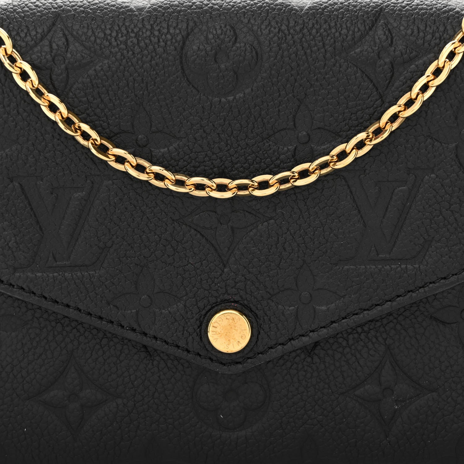 Louis Vuitton Empreinte Pochette Felicie Chain Wallet Black 11 of 14