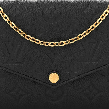 Louis Vuitton Empreinte Pochette Felicie Chain Wallet Black 11 of 14