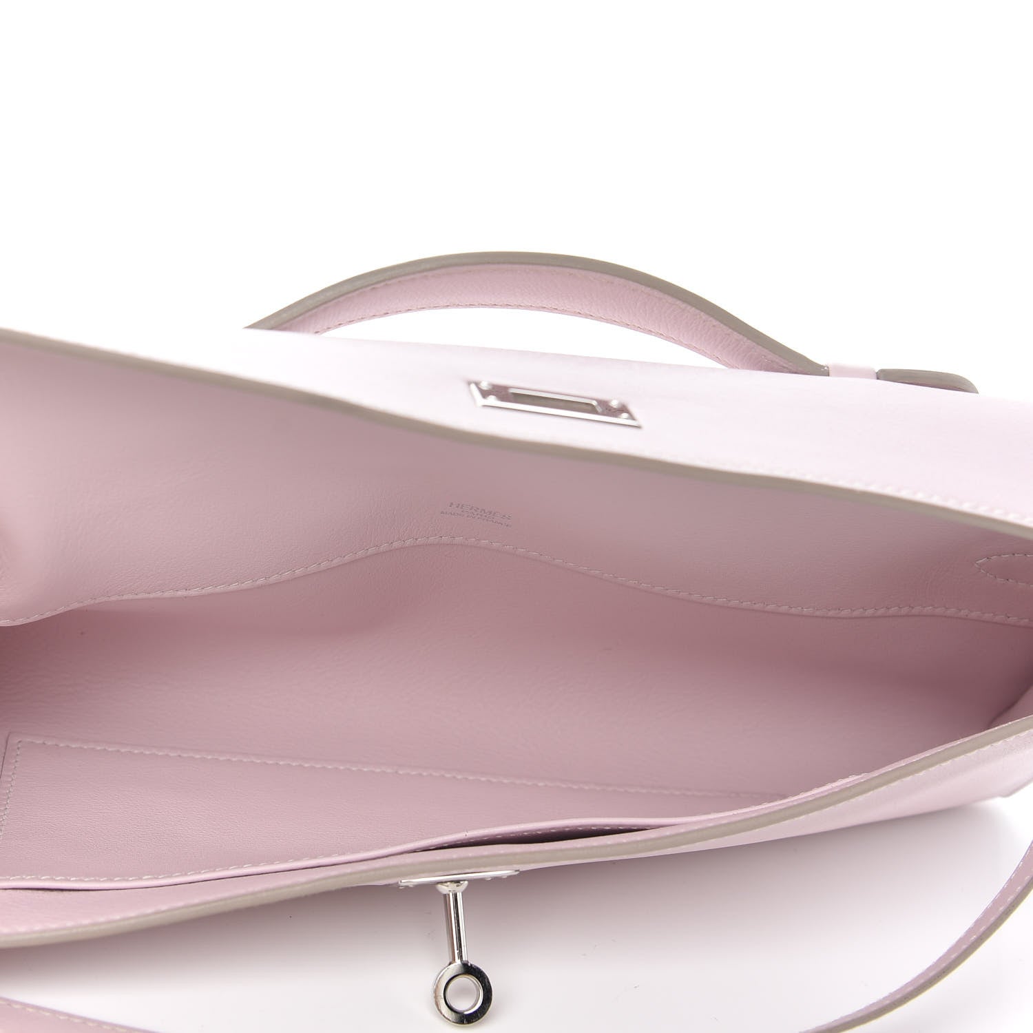 Hermes Swift Kelly Cut Clutch Pochette Rose Dragee 5 of 6