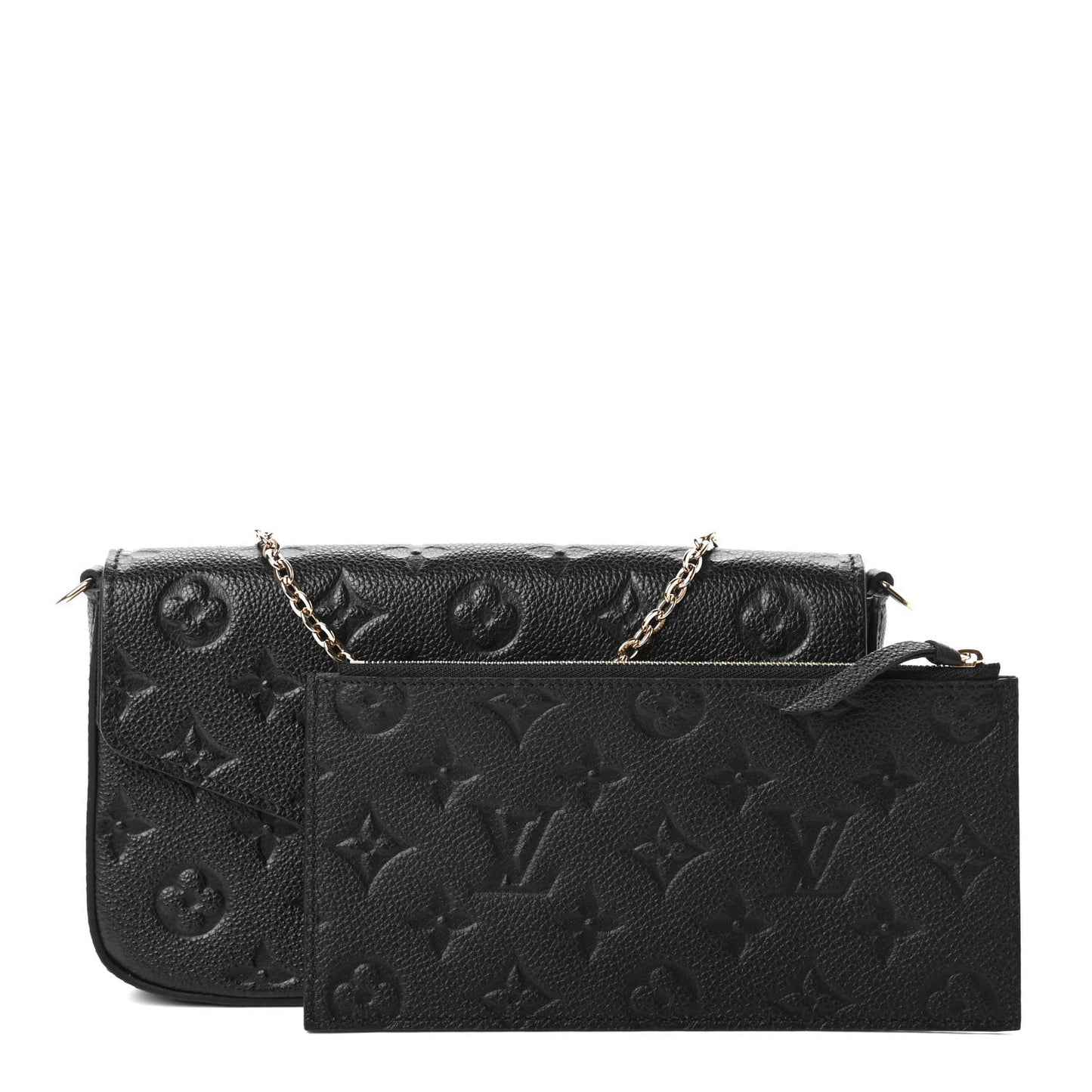 Empreinte Pochette Felicie Chain Wallet Black