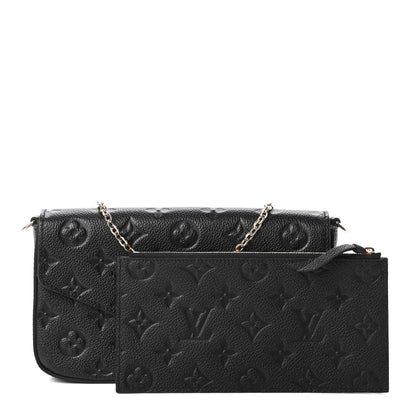 Louis Vuitton Empreinte Pochette Felicie Chain Wallet Black 11 of 11