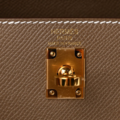 Hermes Epsom Kelly Sellier 25 Etoupe 5 of 10