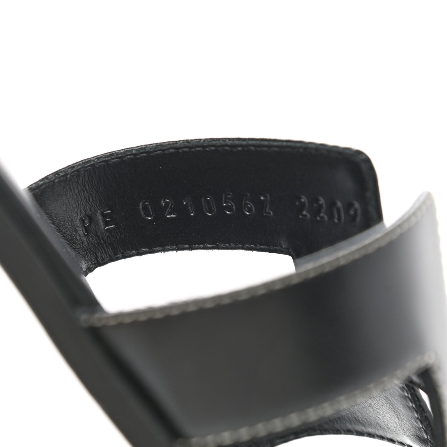 Box Calfskin Oran Sandals 36 Black