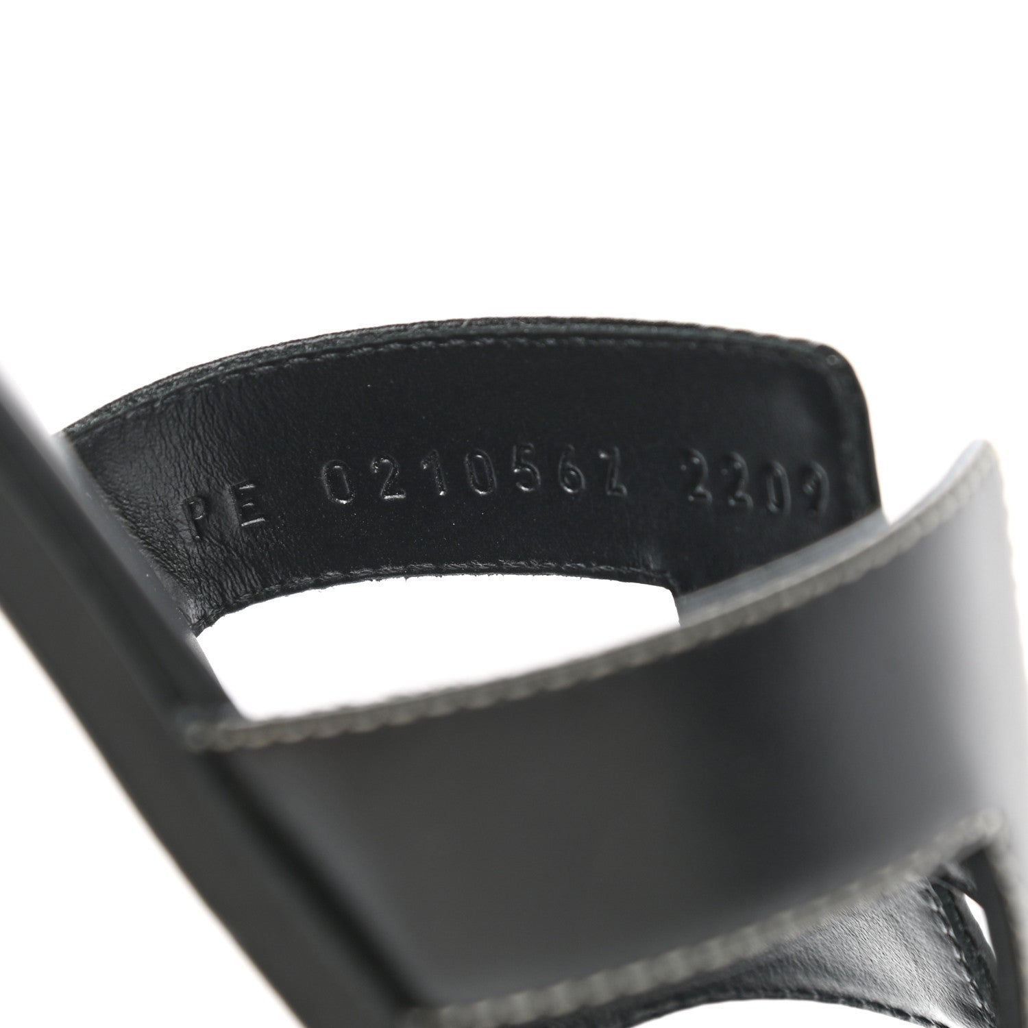 Hermes Box Calfskin Oran Sandals 36 Black 8 of 9
