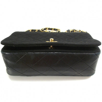 Chanel Jersey Quilted Mini Flap Bag Black 5 of 12