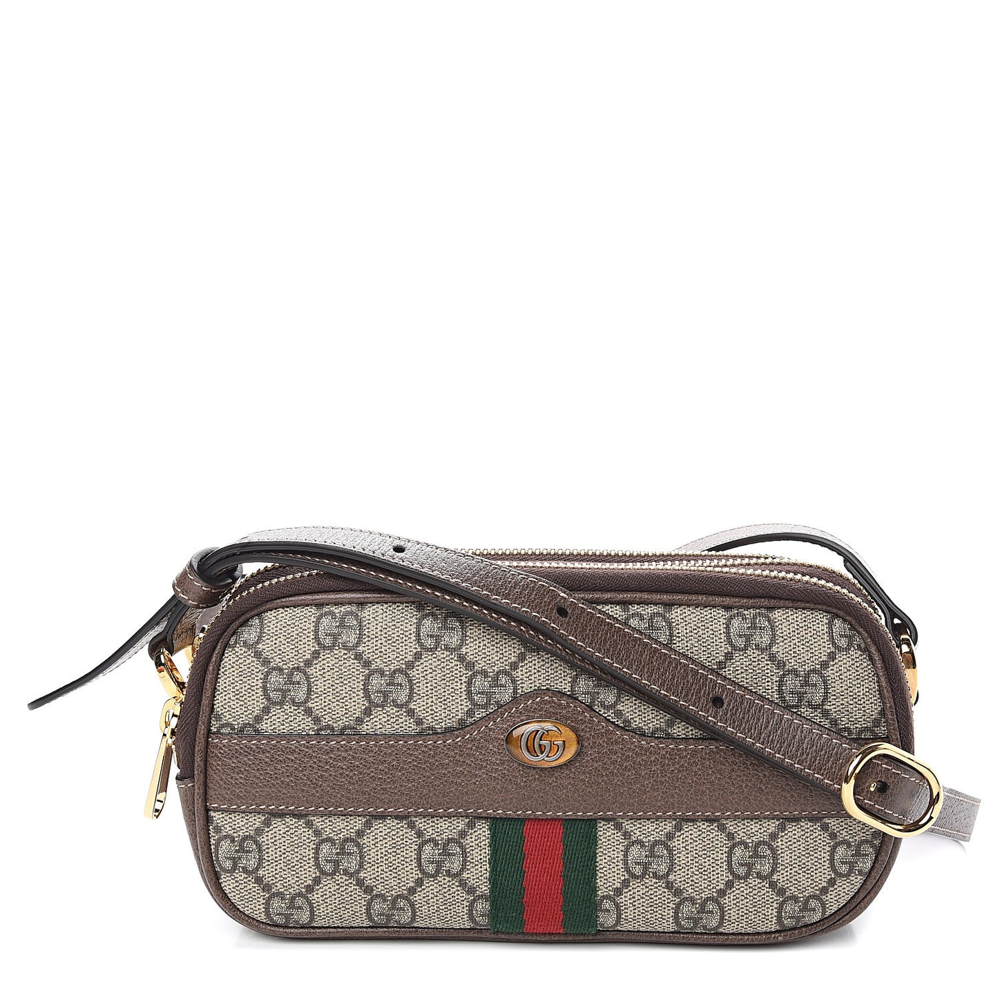 GG Supreme Monogram Web Mini Ophidia GG Bag Brown