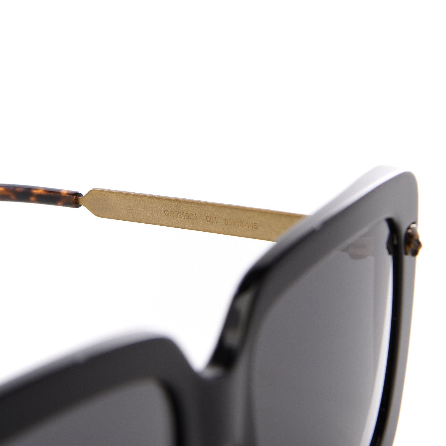 Gucci Oversize Square Sunglasses GG0216SA Black 6 of 8