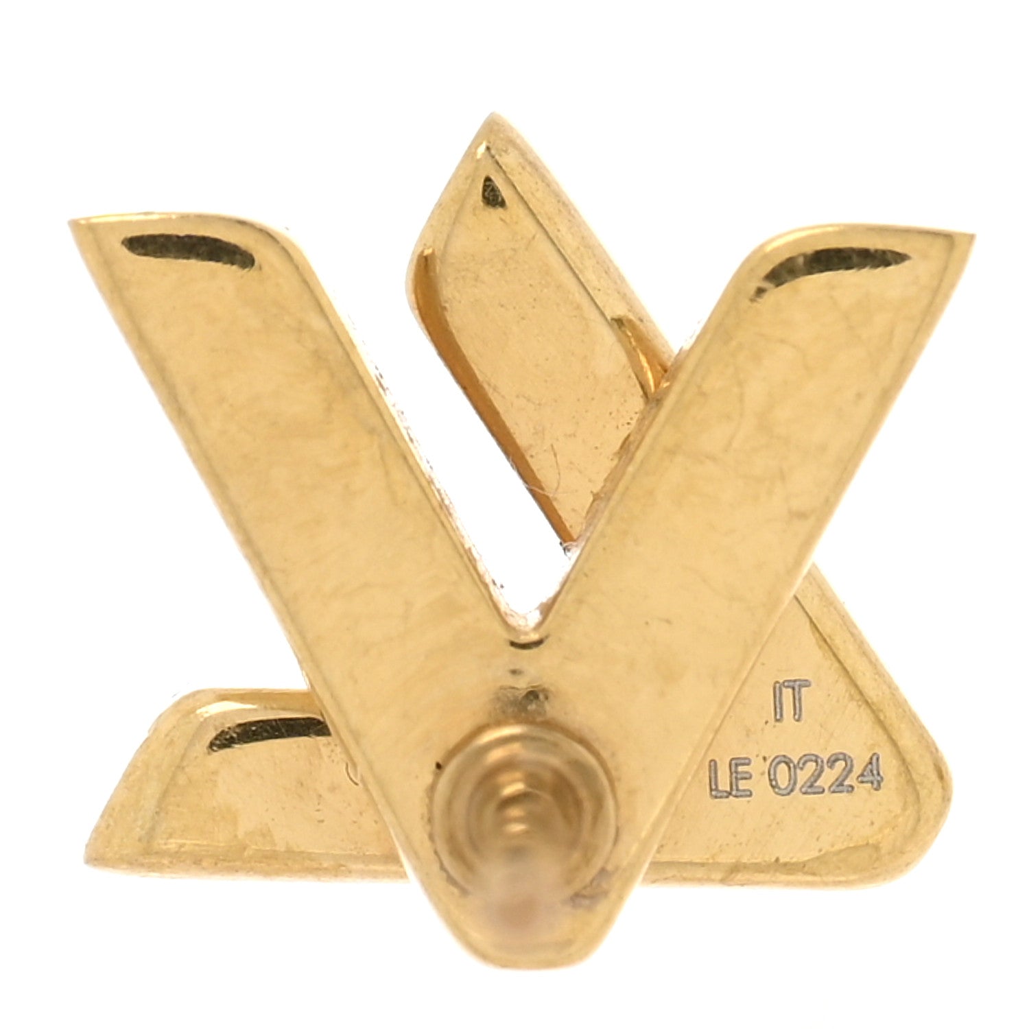 Louis Vuitton Metal GO-14 Earrings Gold 4 of 5