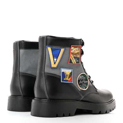Louis Vuitton Calfskin Oberkampf Ankle Boots 8.5 Black 4 of 16