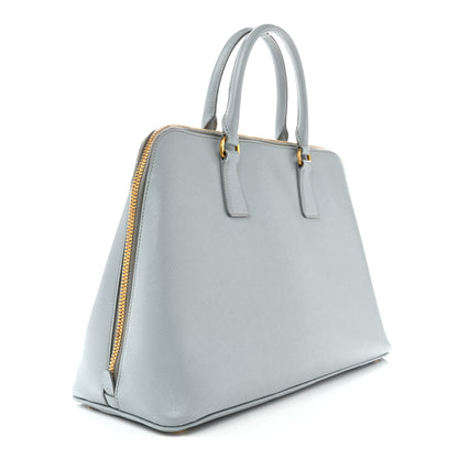 Prada Saffiano Lux Large Promenade Tote Lago 3 of 16