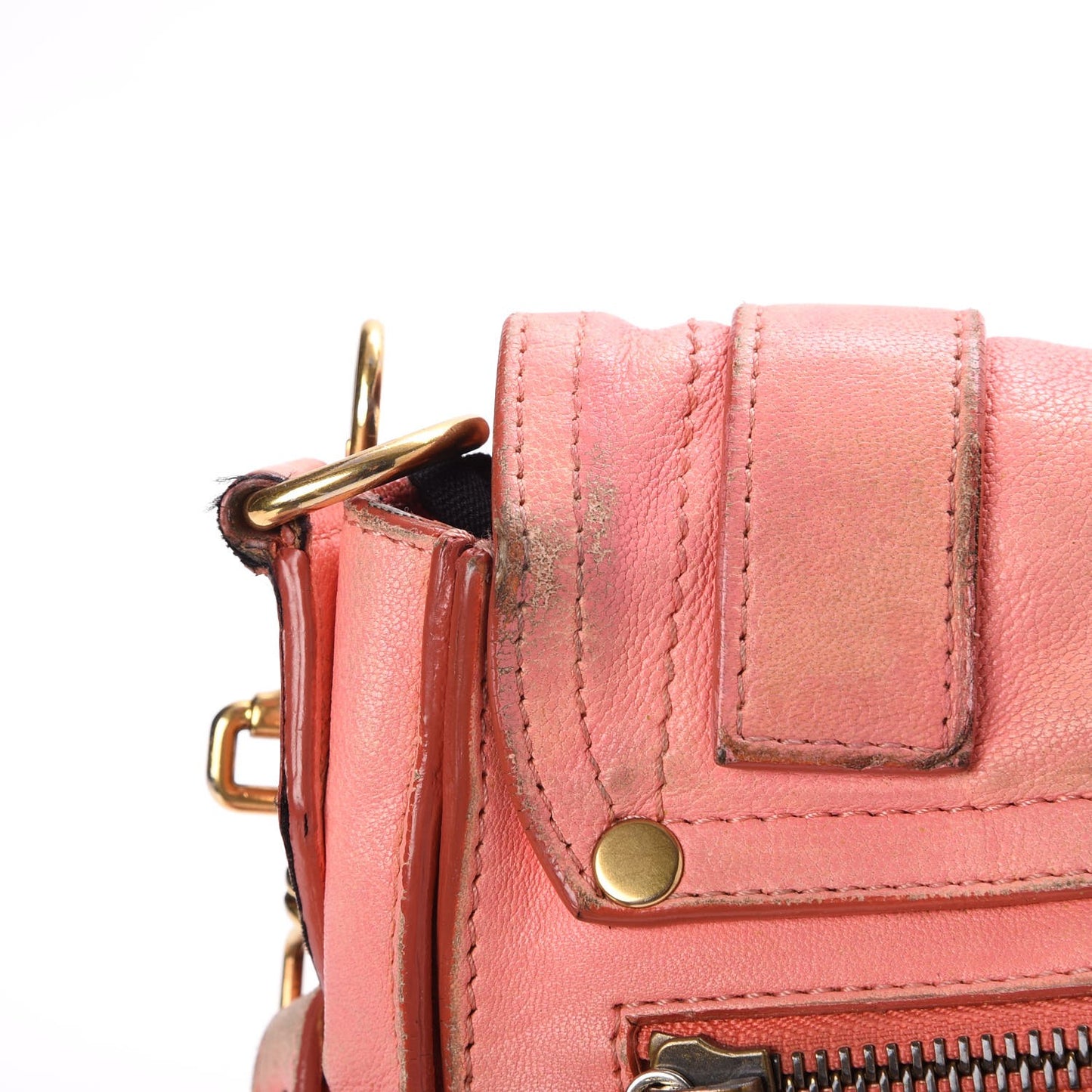 Lambskin PS1 Mini Pouch Messenger Bag Pink
